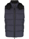 Moorer high-neck padded gilet