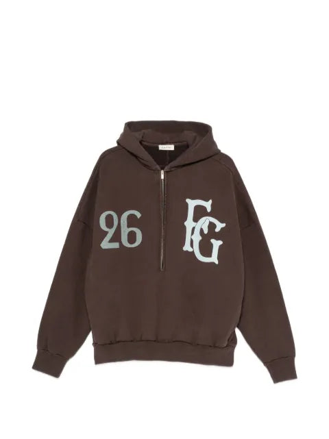 Fear Of God baseball club half zip hoodie