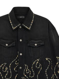 AMIRI stud-embellished denim jacket