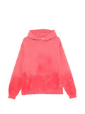 PALE CLOUD paint-splatter-effect hoodie