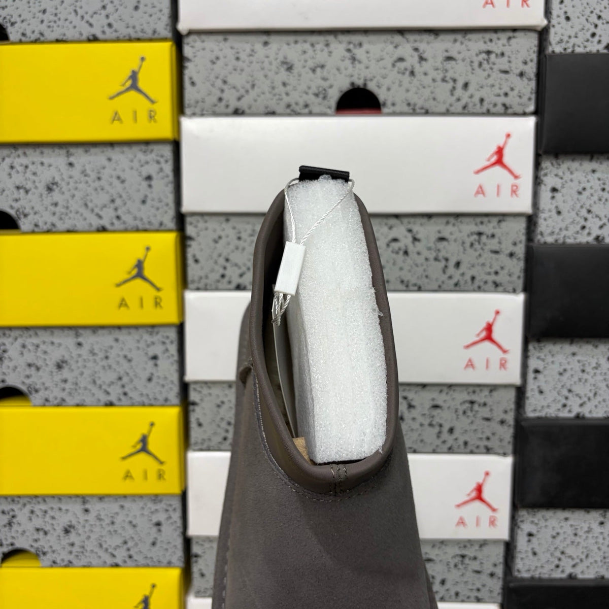 UGG Classic Ultra Mini Platform Boot – Women’s Suede Ankle Boot with Neoprene Collar in Charcoal