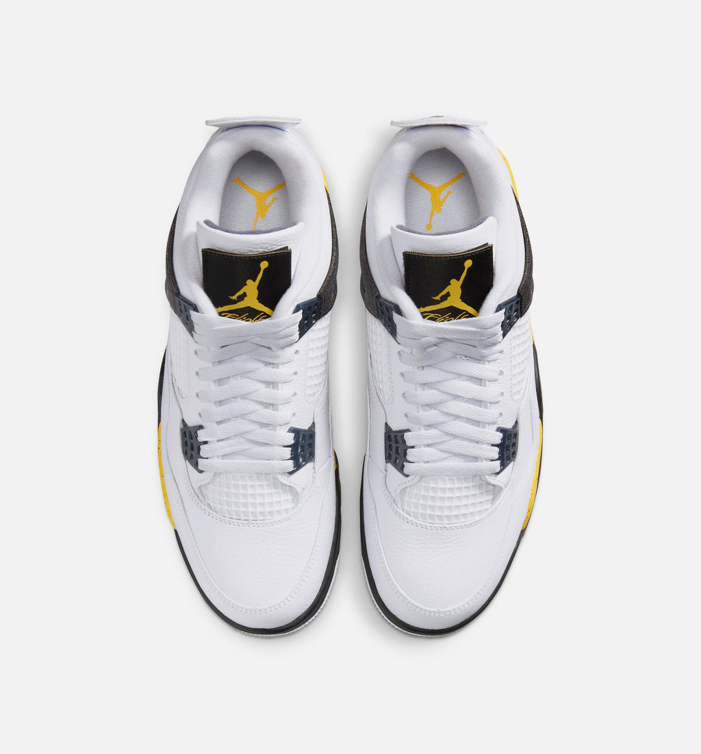 Air Jordan 4 Retro Rare Air Tour Yellow – Men's Lifestyle Shoe | White/Dark Blue Grey/Black/Tour Yellow