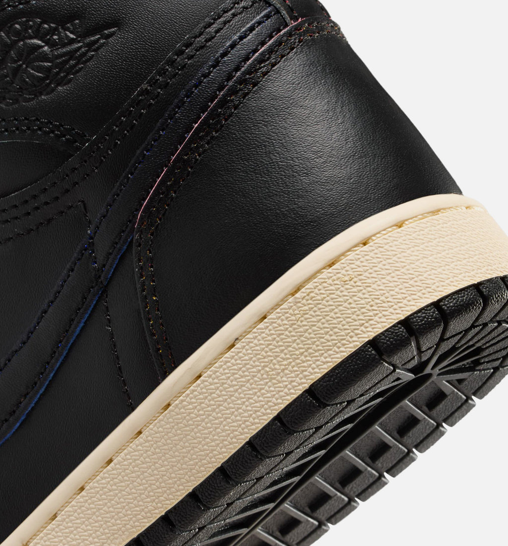 Air Jordan 1 Retro High OG Big Kids' Lifestyle Shoes - Black/Muslin