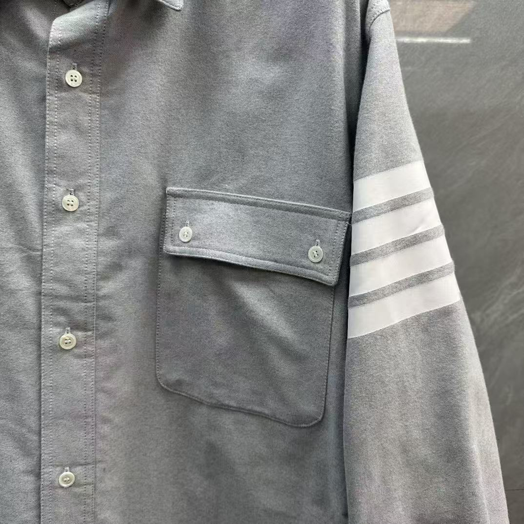 Men's Casual Oxford Shirt - 100% Cotton Button - Front Shirt | Thom Browne