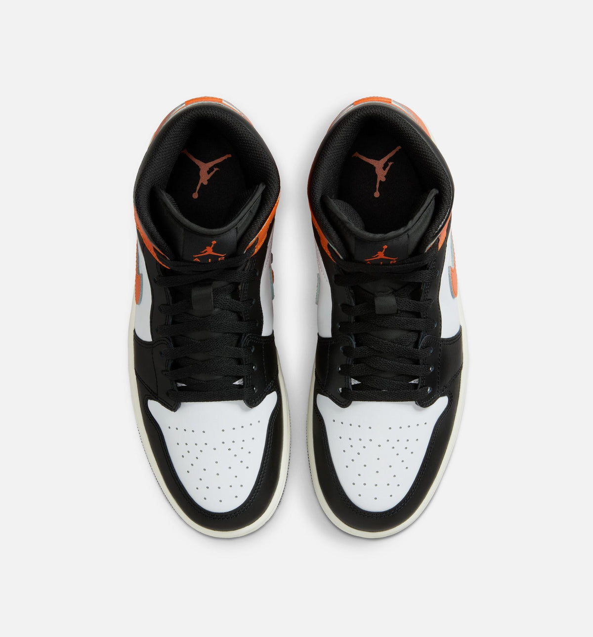 Air Jordan 1 Mid Men's Lifestyle Shoes - Starfish/White/Sail/Black